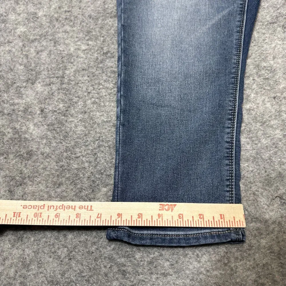 Seven7 Girlfriend‎ Women's Cropped Jeans Size 6 Blue Medium Wash Denim